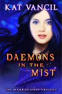 Book cover for the 2015 edition of Daemons in the Mist by Kat Vancil