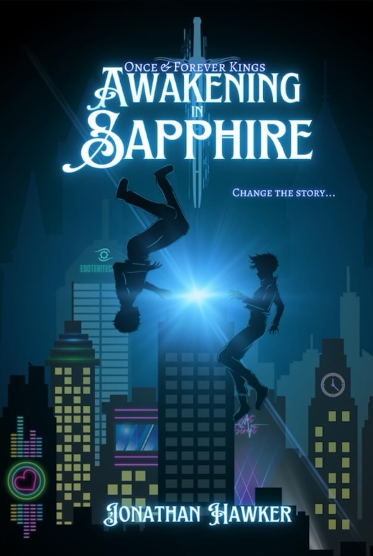 Book cover for Awakening in Sapphire by Jonathan Hawker