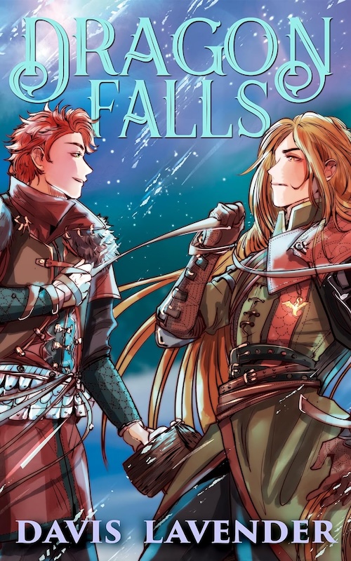 Book cover for Dragon Falls by Davis Lavender