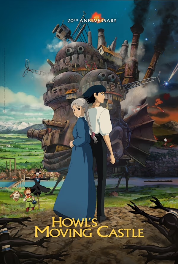 Movie cover for Hayao Miyazaki’s Howl’s Moving Castle