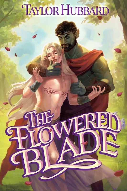 Book cover for The Flowered Blade by Taylor Hubbard