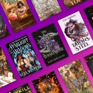A selection of book covers featuring Sapphic books with female main characters