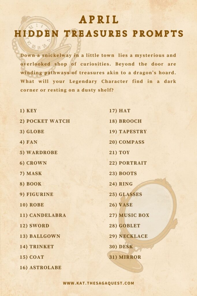 Prompt words for April 2025 - NOTE: The prompt words are presented in plain text form adjacent to this graphic for visually impaired visitors