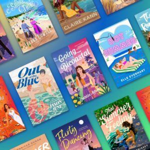A selection of book covers featuring Queer Beach Reads.
