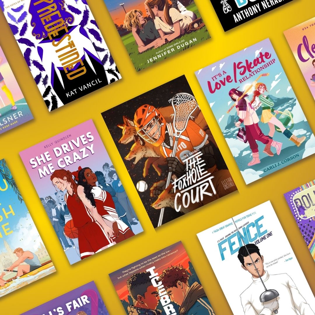 A selection of book covers featuring Queer sports stories