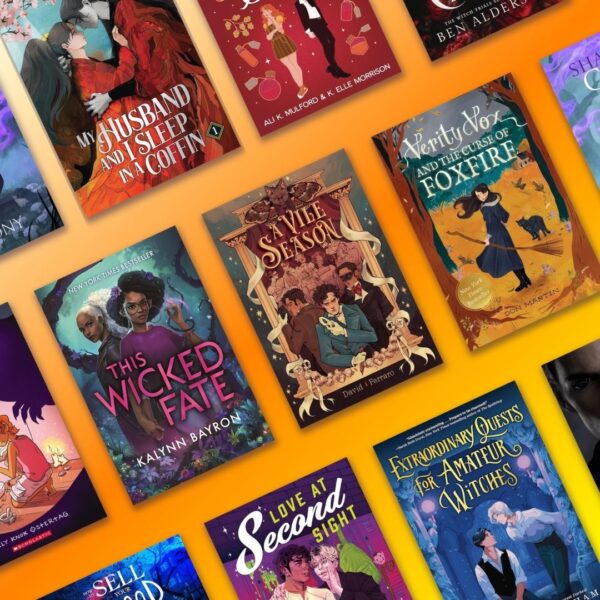 A selection of book covers for Queer books featuring vampires, witches and other paranormal creatures.