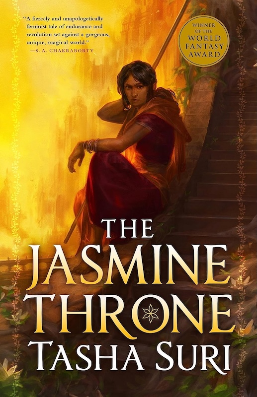 Book cover for The Jasmine Throne by Tasha Suri