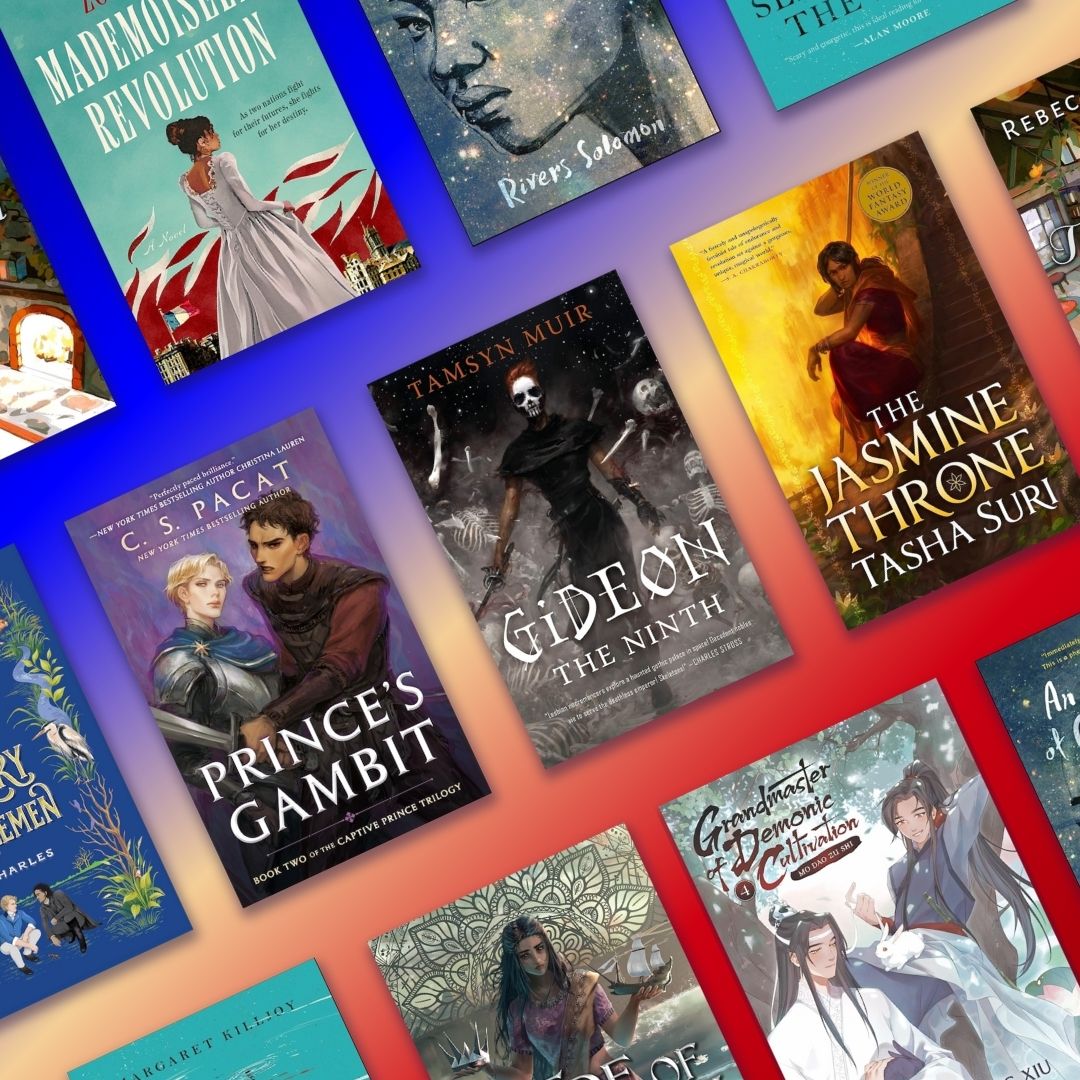 A selection of book covers featuring Queer Resistance & Rebellion Fiction