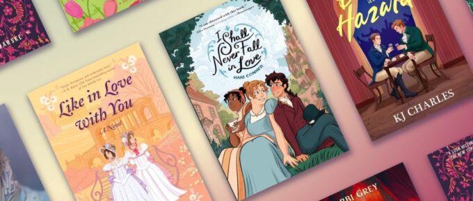 A selection of book covers featuring Queer Regency Romance books