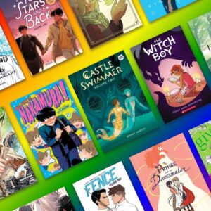 A selection of book covers featuring Queer comics, graphic novels & manga