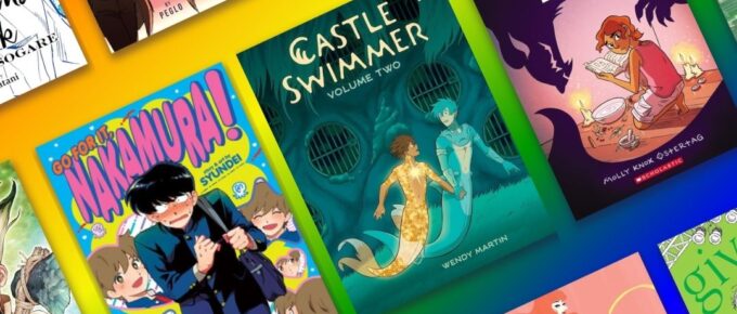 A selection of book covers featuring Queer comics, graphic novels & manga