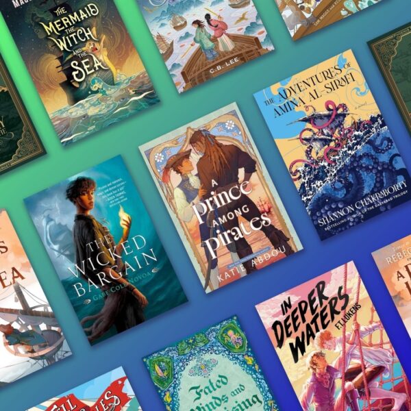 A selection of book covers featuring Queer Pirate Fantasy Adventure books