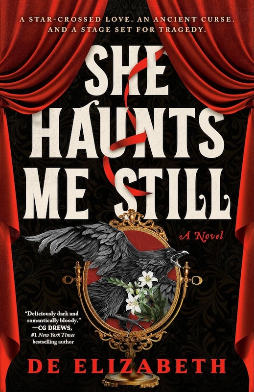 Book cover for She Haunts Me Still by De Elizabeth